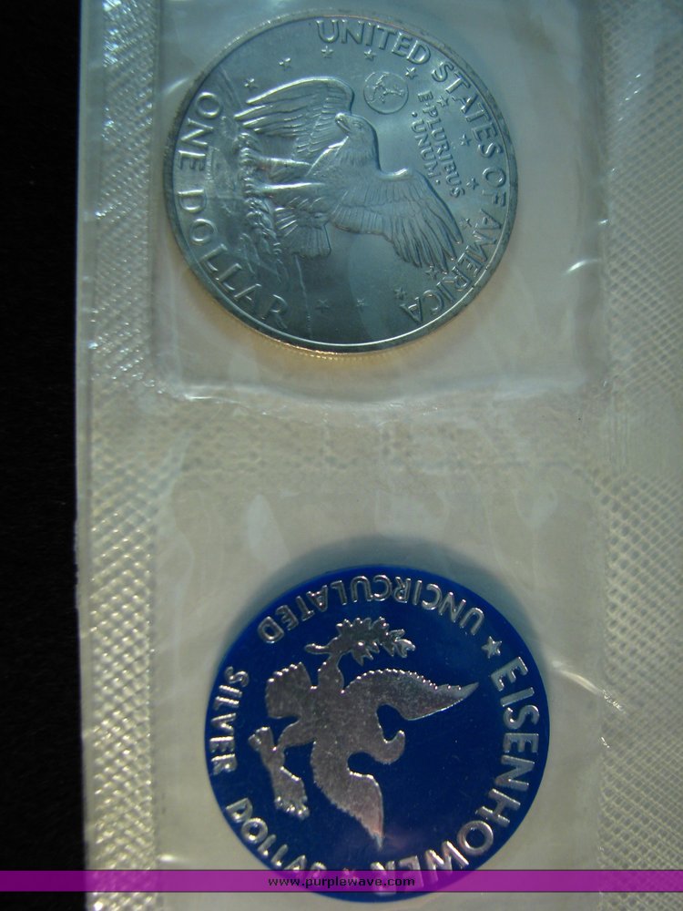 image for item 5405 (5) Eisenhower Silver Dollars