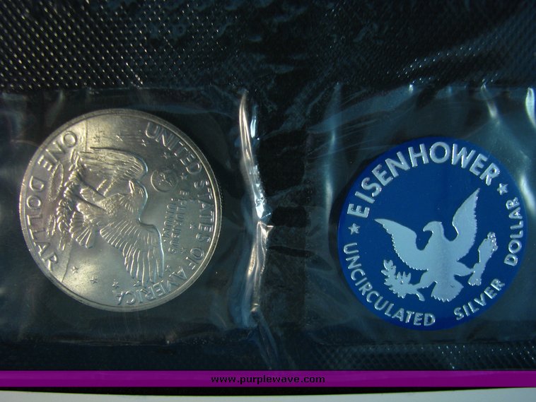 image for item 5405 (5) Eisenhower Silver Dollars