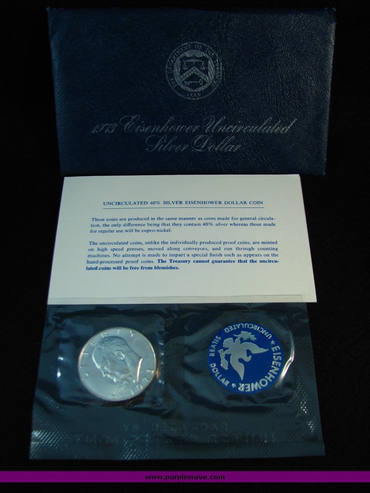 image for item 5405 (5) Eisenhower Silver Dollars