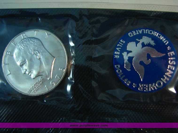 image for item 5405 (5) Eisenhower Silver Dollars