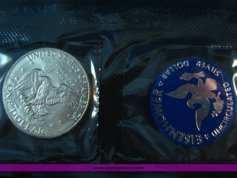 image for item 5405 (5) Eisenhower Silver Dollars