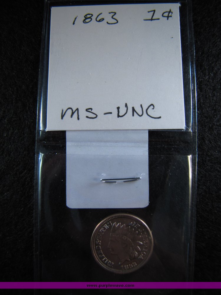 image for item 5420 1863 Indian Head, 1 cent piece