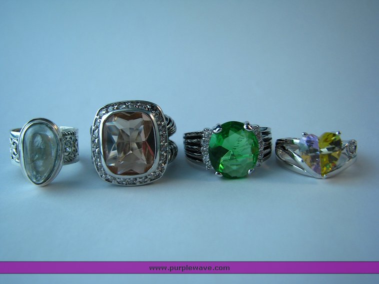 image for item 7034 (4) Sterling silver rings