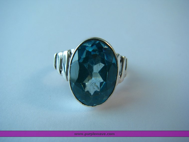 image for item 7035 London blue topaz bracelet and ring