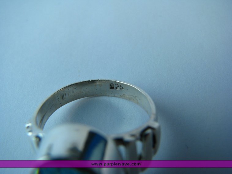 image for item 7035 London blue topaz bracelet and ring