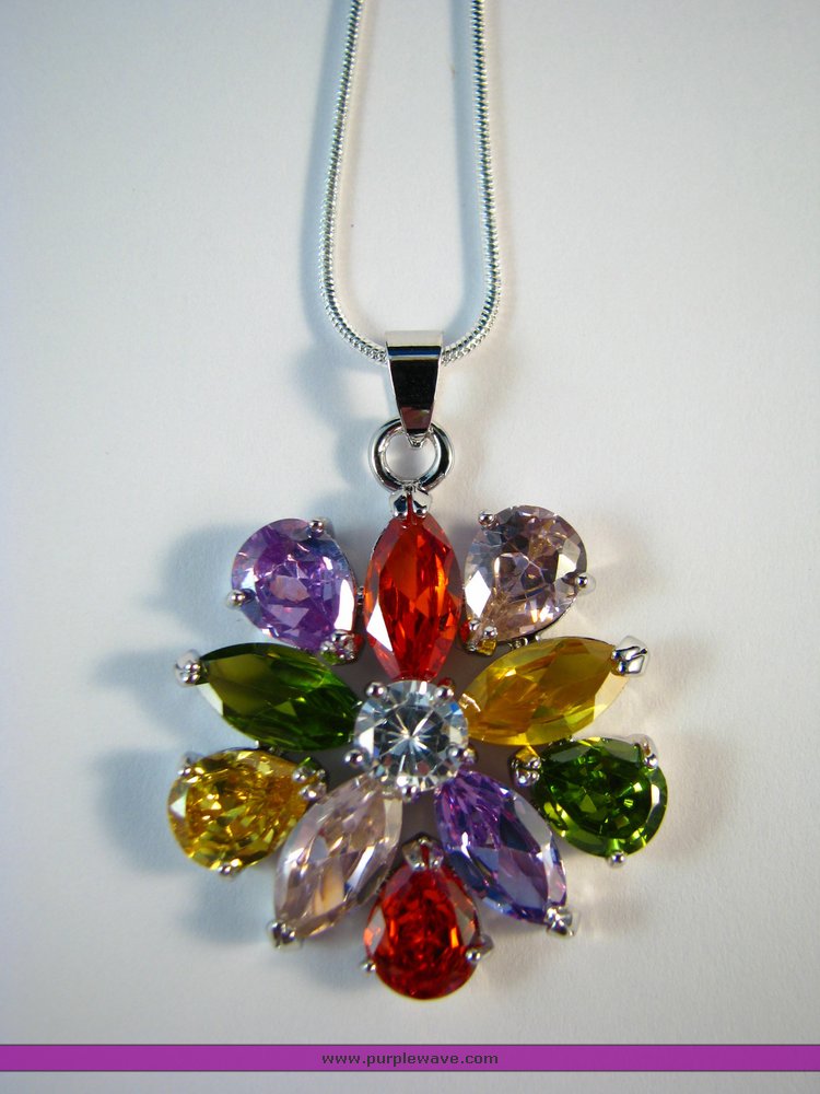 image for item 7055 Multicolor quartz pendant