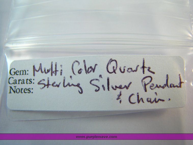 image for item 7055 Multicolor quartz pendant