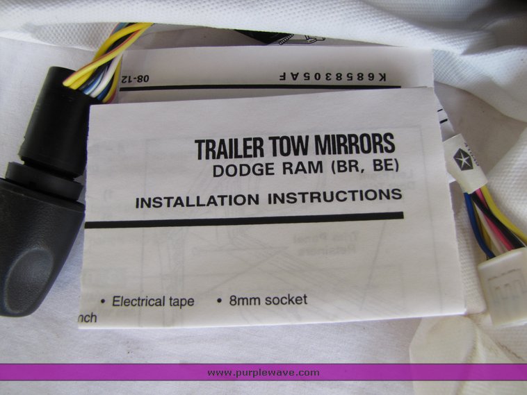 image for item 2247 (1) set trailer tow mirrors