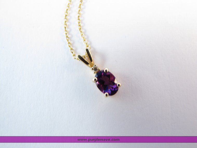 image for item 2268 (1) 14k amethyst pendent