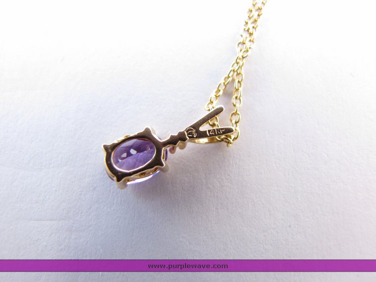 image for item 2268 (1) 14k amethyst pendent