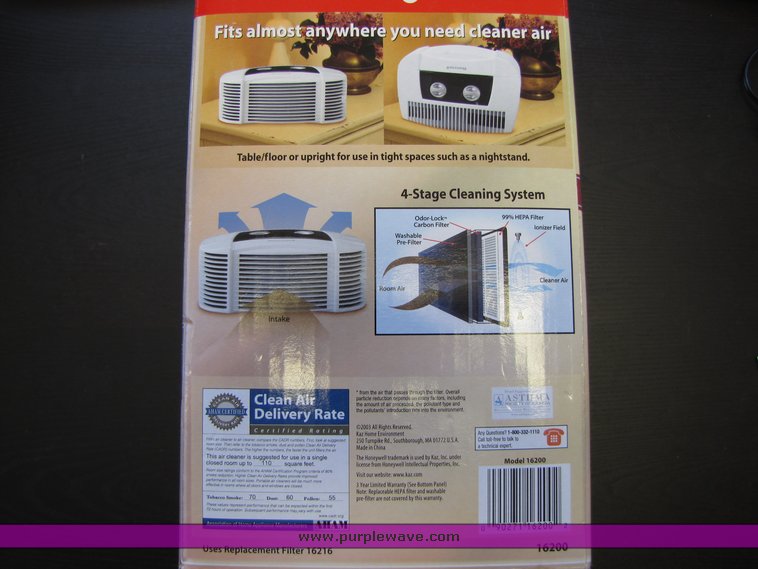 image for item 5012 Honeywell HEPA air filter