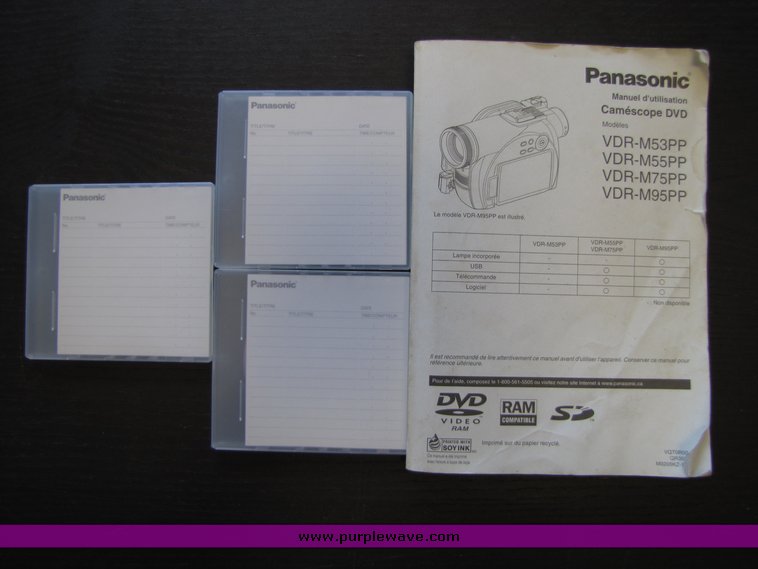 image for item 5014 Panasonic DVD video camera
