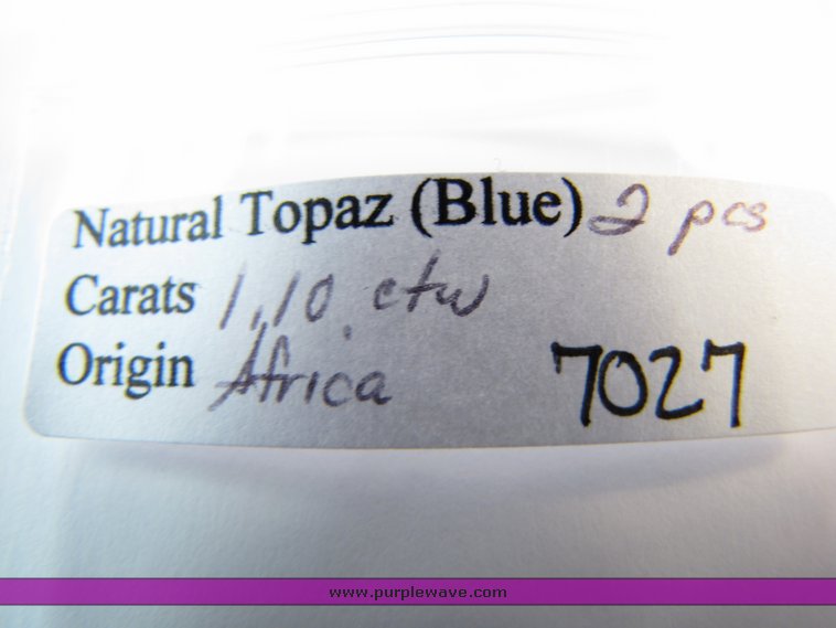 image for item 7027 (2) natural blue topaz