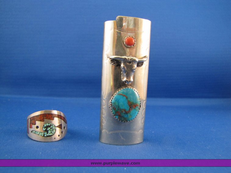 image for item 7246 Sterling silver ring - .3oz