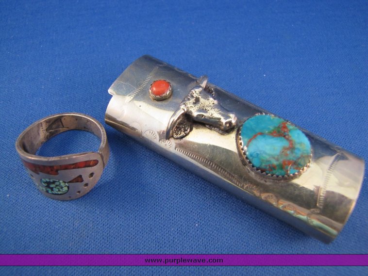 image for item 7246 Sterling silver ring - .3oz