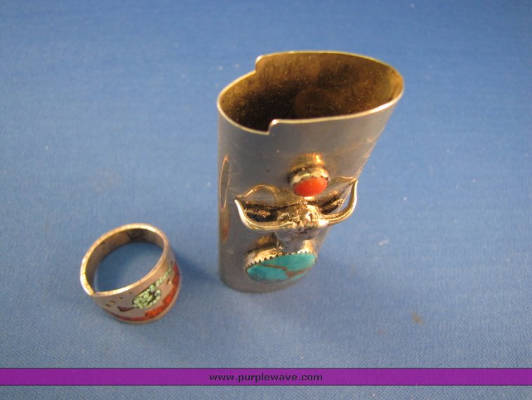 image for item 7246 Sterling silver ring - .3oz