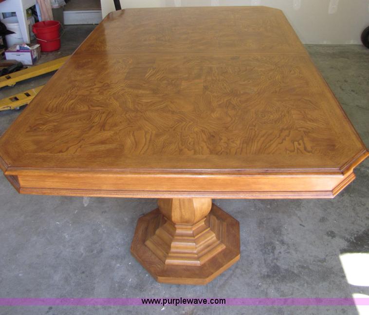 image for item 7276 6' pecan table and chairs
