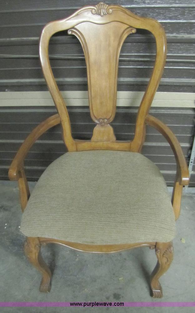 image for item 7276 6' pecan table and chairs